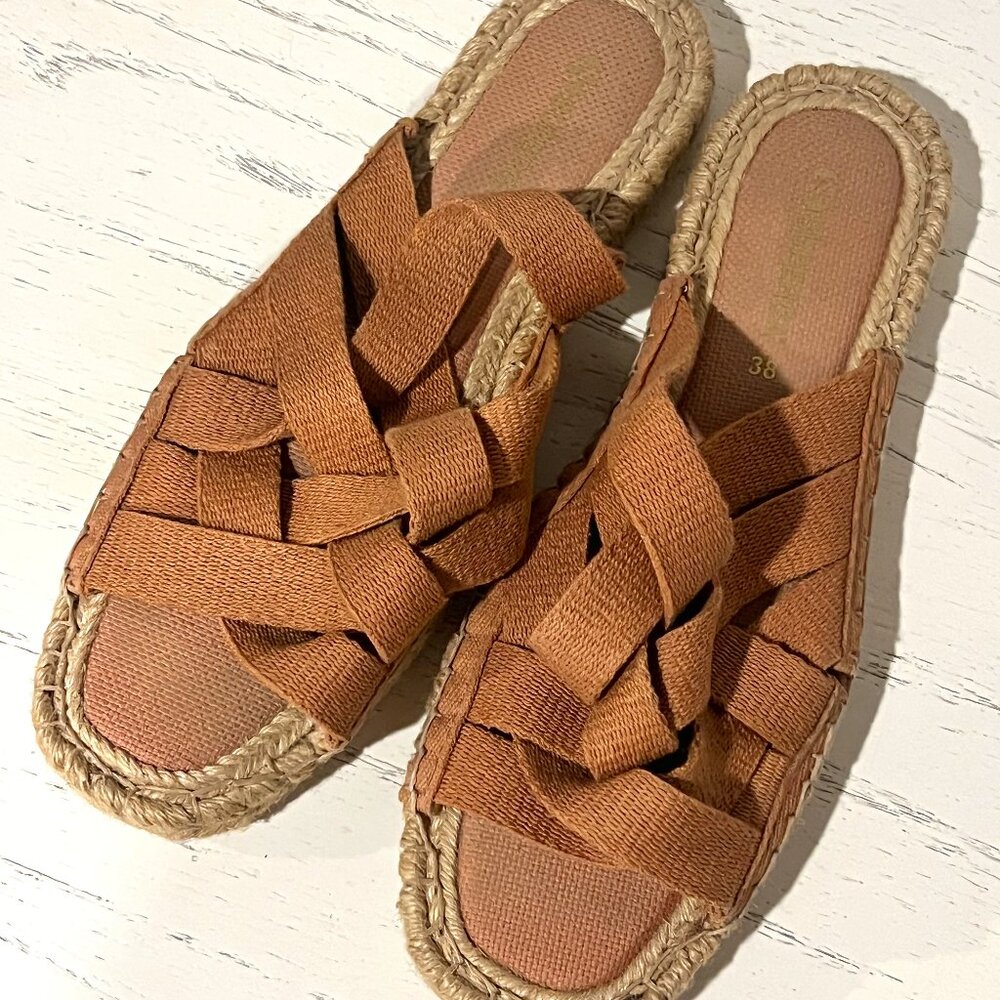 Superga old pink canvas sandals Size 7 US / 38 EU